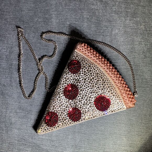 kate spade new york Handbags - Kate Spade New York  Crystal Embellished Slice 3d Pizza Crossbody bag